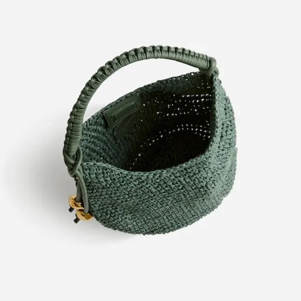 NWT Madewell The Camren Mini Bag Woven Green - Picture 2 of 4